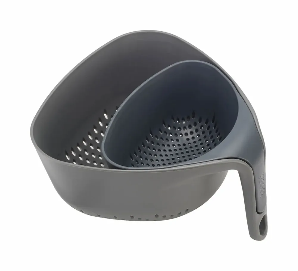 Joseph Joseph Nest 2-teiliges Sieb-Set grau