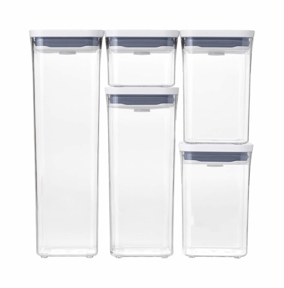 Oxo Pop Vorratsbehälter Set 5-tlg. transparent