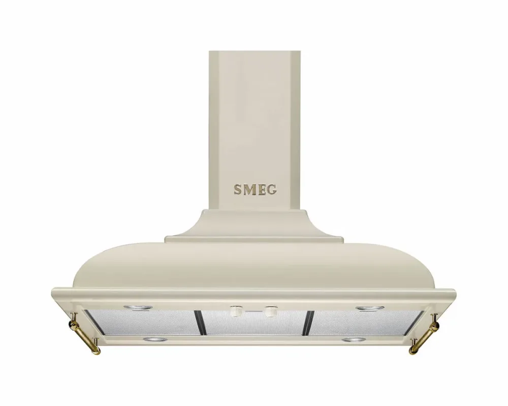 Smeg KCI19POE Inselhaube – Inselhaube/Dunstabzugshaube Insel – creme