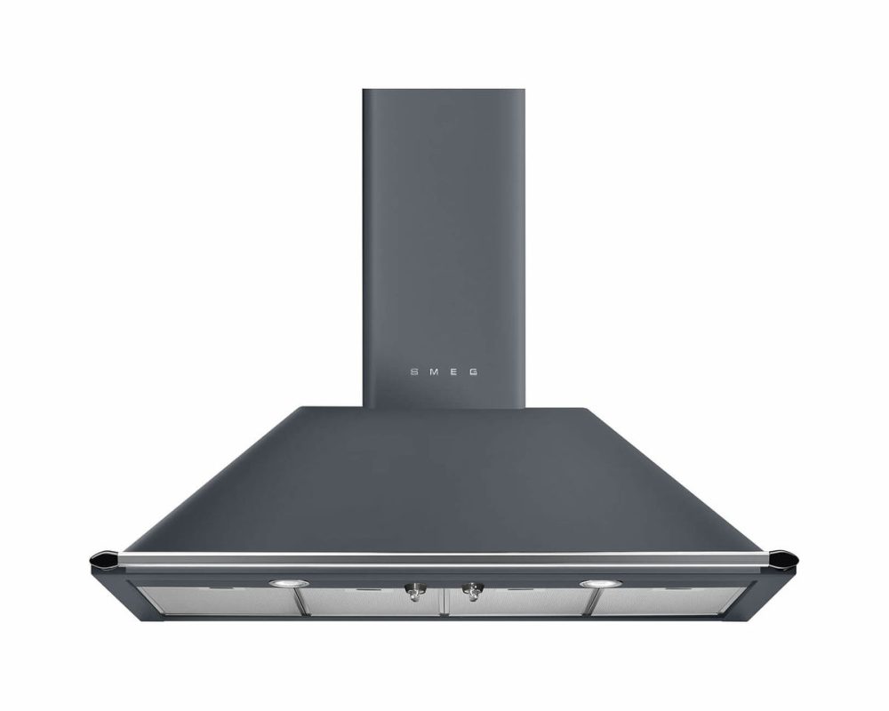 Smeg KT110GRE Dunstabzugshaube 60cm – Wandhaube/Dunstabzugshaube Wand – grau