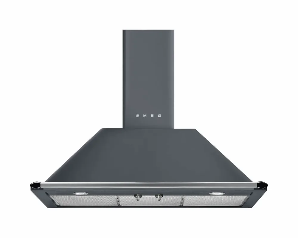 Smeg KT90GRE Dunstabzugshaube 60cm – Wandhaube/Dunstabzugshaube Wand – grau
