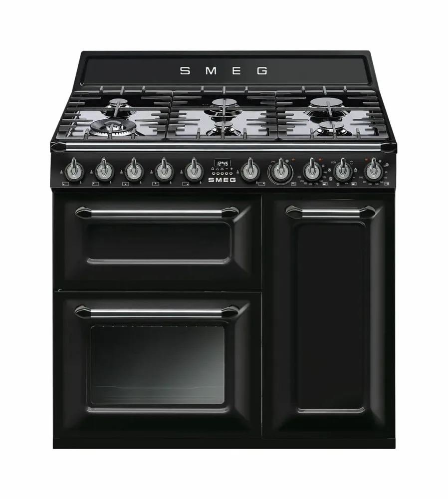 Smeg Victoria TR93BL Freistehender Herd – Gasherd freistehend – schwarz