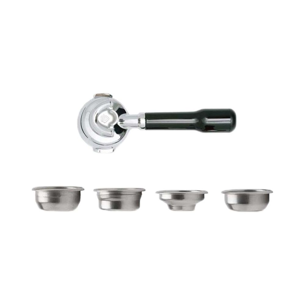 Lelit Classic Siebträger 58mm 2x Auslauf Zubehör – Siebträgermaschine Zubehör – schwarz