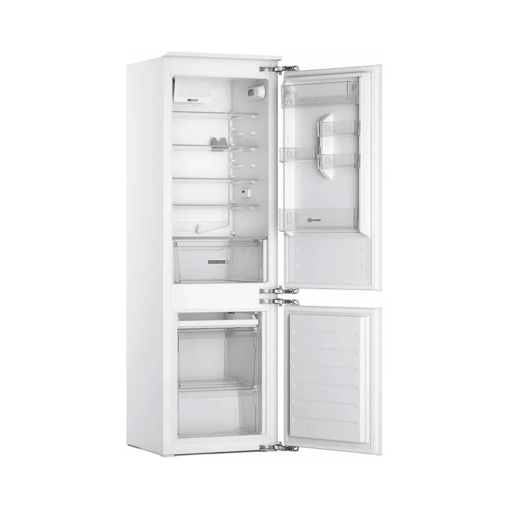 Bauknecht BKC18D011V1 rechts Kühlschrank mit Gefrierfach vollintegriert – Einbaukühlschrank mit Gefrierfach 60 cm vollintegriert