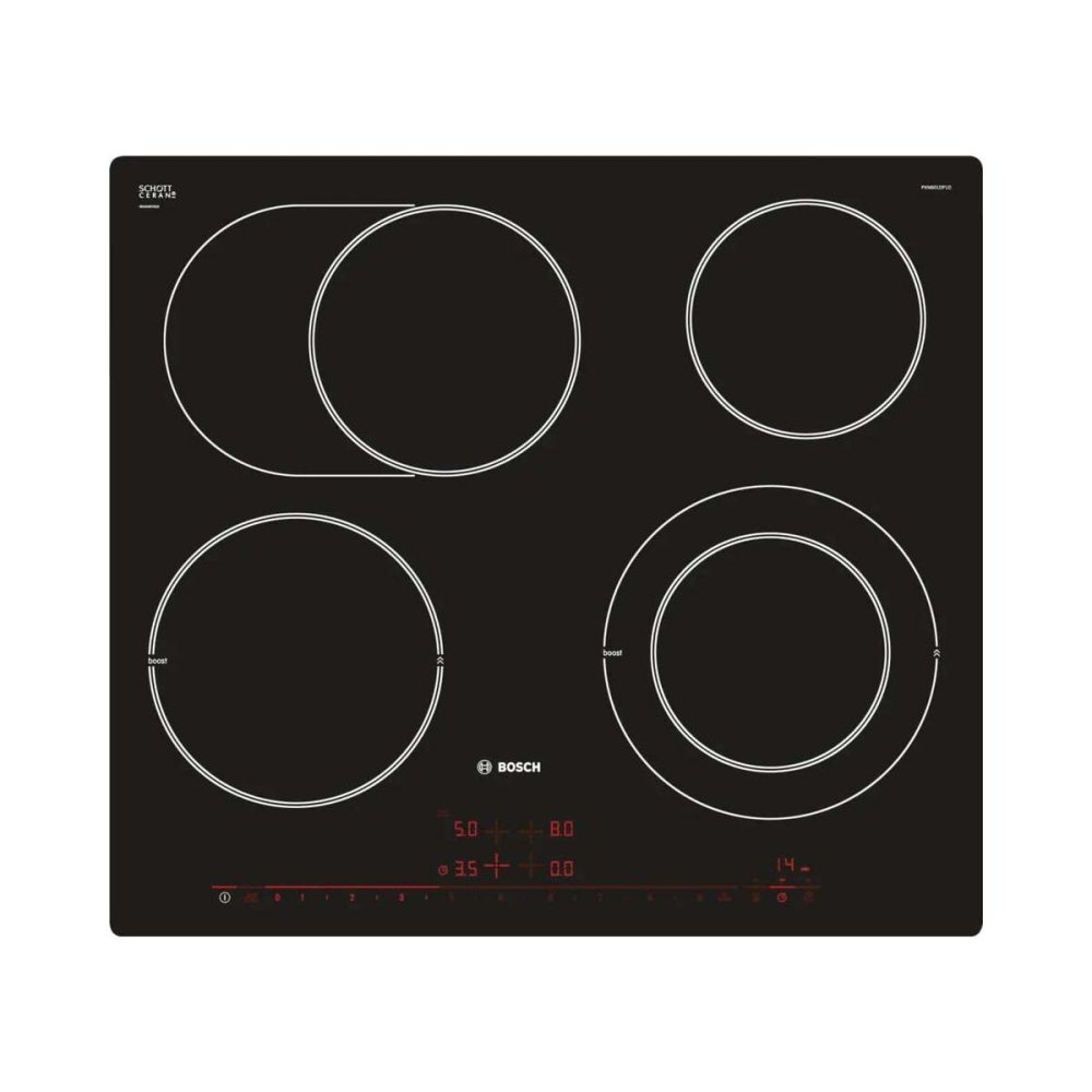 Bosch PKN601DP1D Glaskeramik Kochfeld mit Touch-Display
