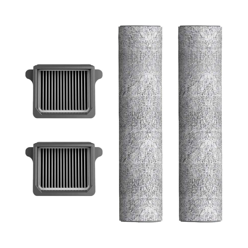 Tineco Zubehörset Floor One S7 Steam Plus Nass-Trockensauger-Zubehör – Wischbezug/Ersatzbürste – grau