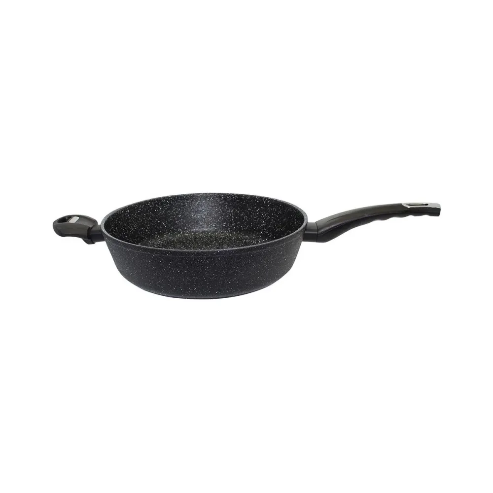 Elo Schmorpfanne Granit hoch 28cm Bratpfanne – Pfanne/Bratpfanne – schwarz