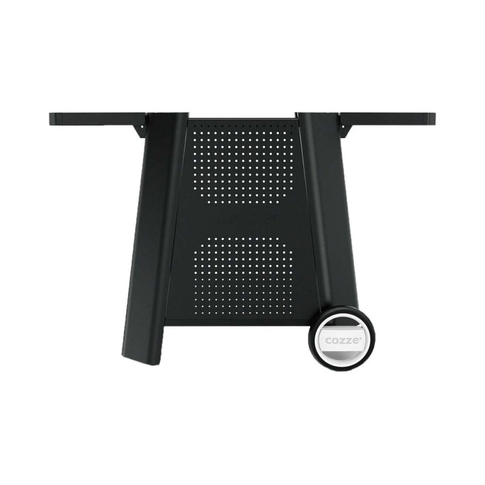 Cozze Outdoor-Tisch 90532 Grillzubehör – Grill Ablage/Grill Rollwagen/Grill Erweiterung – schwarz