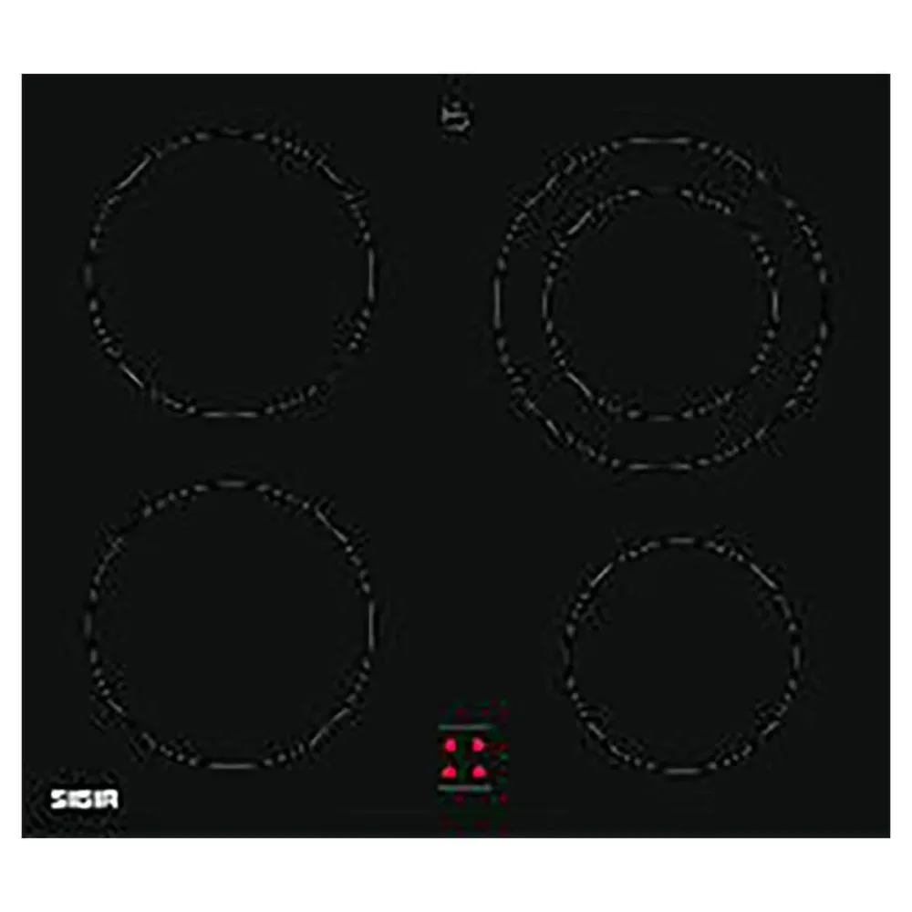 Sibir GK4240F BlackDesign Kochfeld – Glaskeramik Kochfeld herdgesteuert