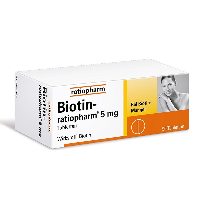 Biotin-ratiopharm 5 mg 90 St Tabletten