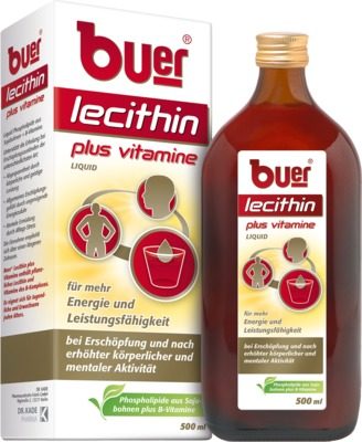 BUER LECITHIN Plus Vitamine flüssig 500 ml Flüssigkeit