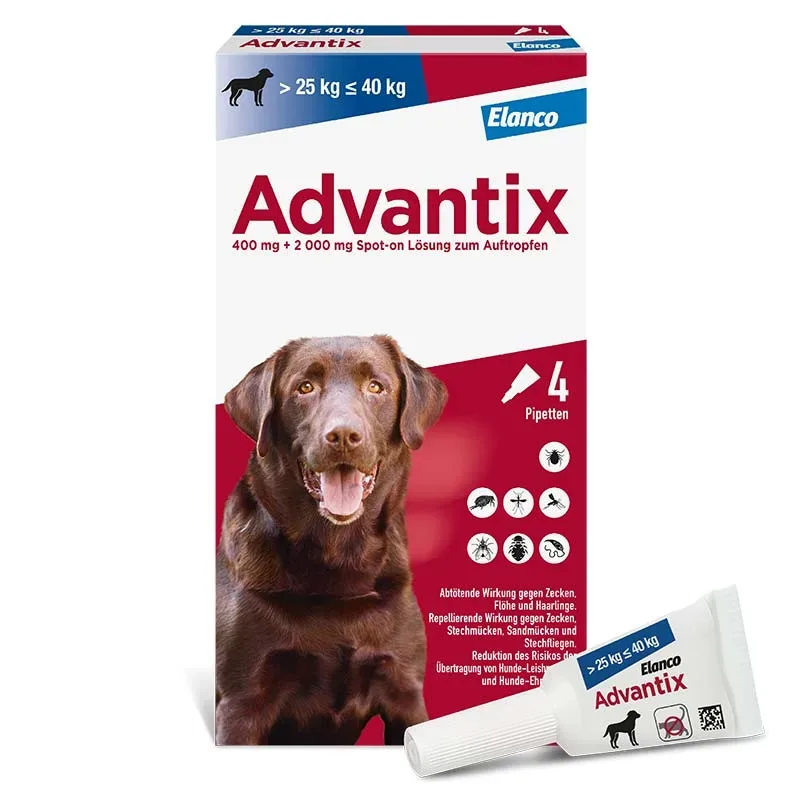 ADVANTIX SPOT-ON HUND 25-40KG 4X4.0 ml Lösung