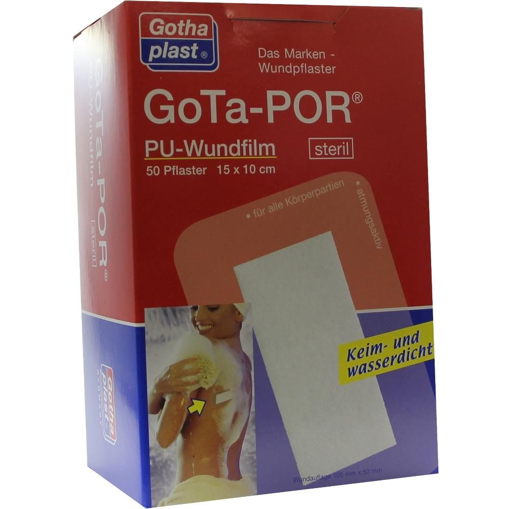 GOTA-POR PU Wundfilm 15x10 cm steril Pflaster 50 St Pflaster