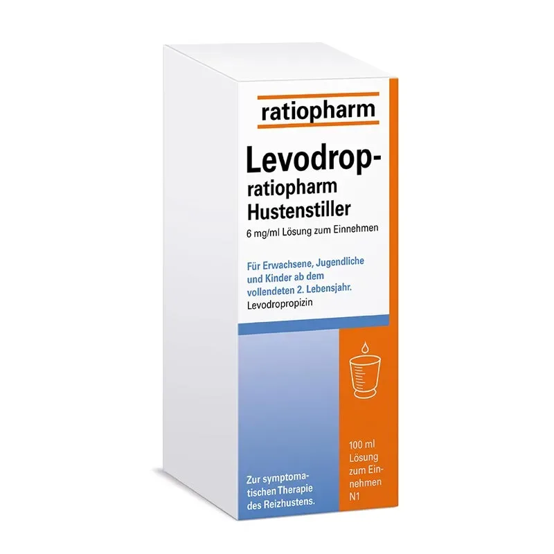 Levodrop-ratiopharm Hustenstiller 100 ml Lösung zum Einnehmen