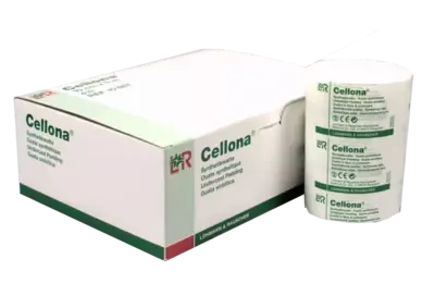 CELLONA Synthetikwatte 6 cmx3 m steril 8 St Watte