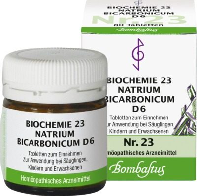 BIOCHEMIE 23 Natrium bicarbonicum D 6 Tabletten 80 St Tabletten
