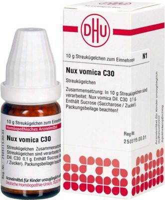 NUX VOMICA C 30 Globuli 10 g Globuli