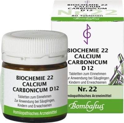 BIOCHEMIE 22 Calcium carbonicum D 12 Tabletten 80 St Tabletten