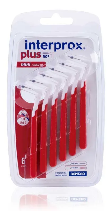 interprox plus mini conical rot Interdentalbürste 6 St Zahnbürste