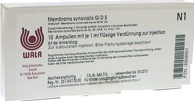 Membrana synovialis Gl D5 Ampullen 10X1 ml Ampullen