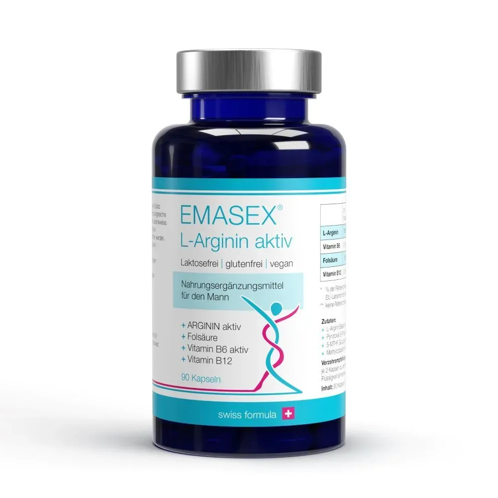 EMASEX L-Arginin aktiv 90 St Kapseln