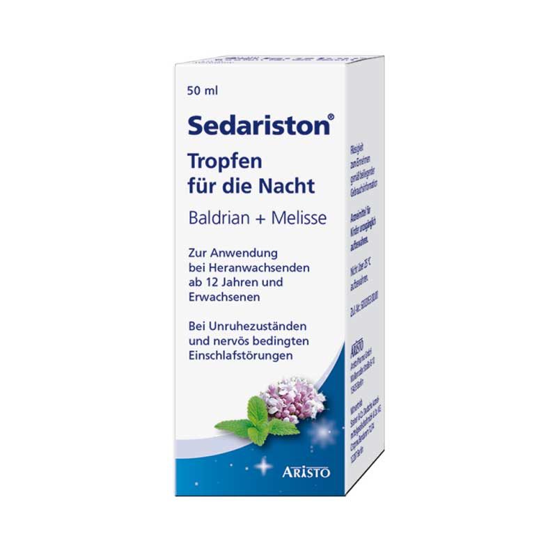 Sedariston Tropfen für die Nacht Baldrian + Melisse 50 ml Flüssigkeit zum Einnehmen