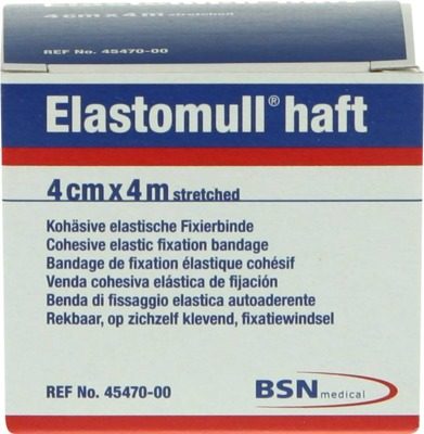 Elastomull haft 4cmx4m streched Kohösive elastische Fixierbinde 1 St Binden