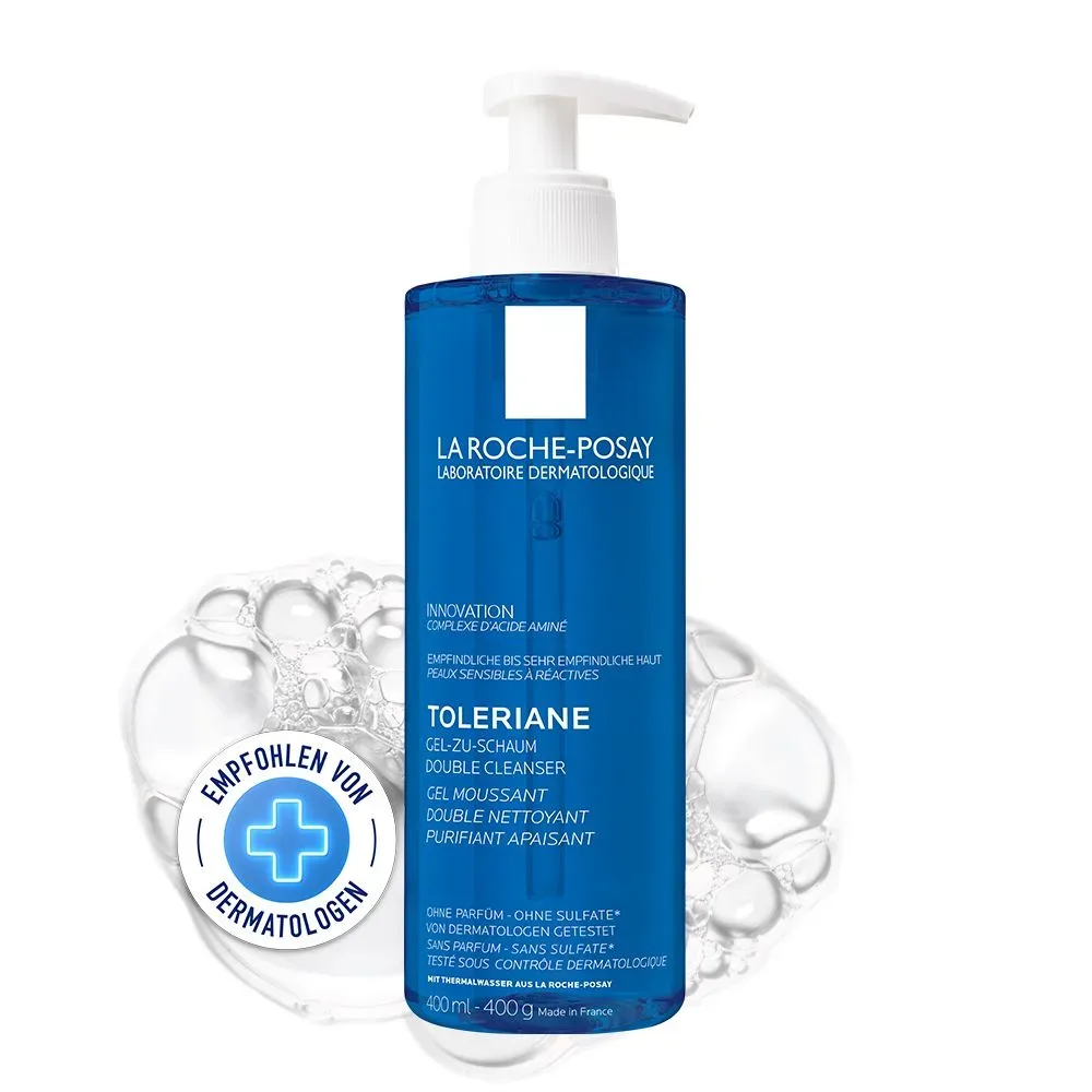 LA ROCHE-POSAY TOLERIANE GEL zu SCHAUM CLEANSER 400 ml Gel