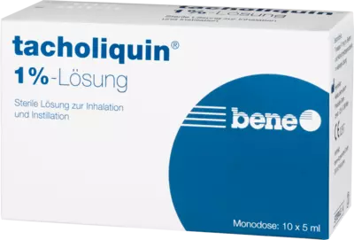 TACHOLIQUIN 1% Lösung für einen Vernebler Monodose 10X5 ml Lösung für einen Vernebler