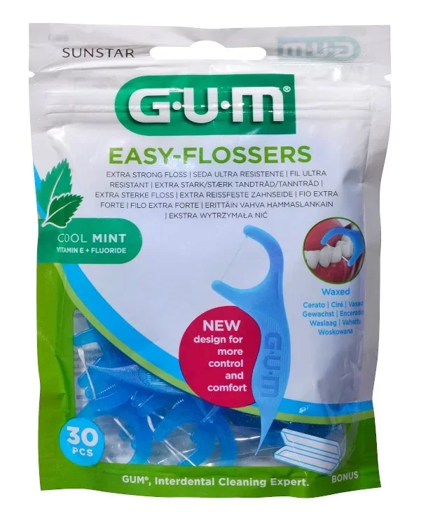 GUM EASY-FLOSSERS COOL MINT Interdentalbürsten 30 St