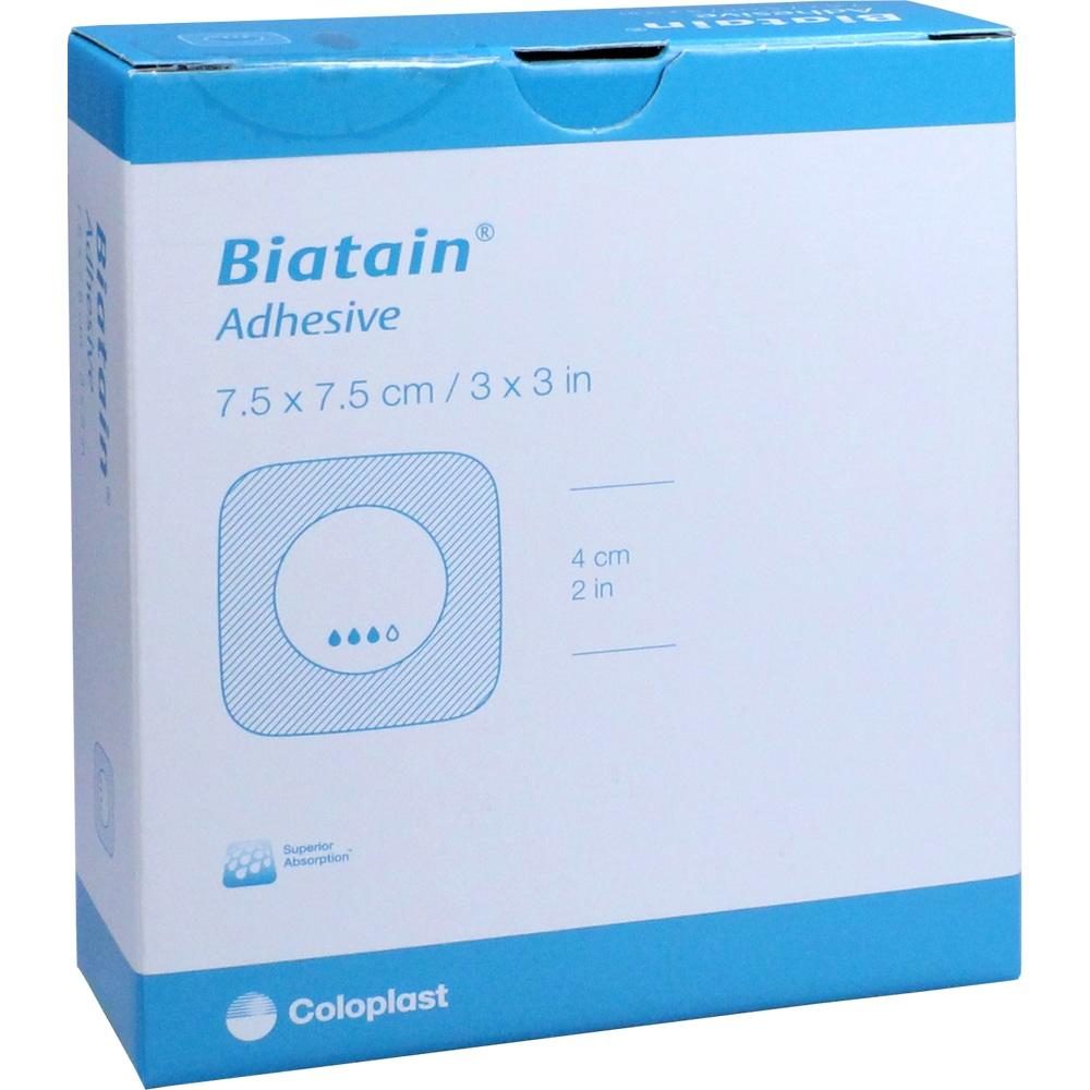 BIATAIN Schaumverband 7,5x7,5 cm selbst haftend 10 St Verband