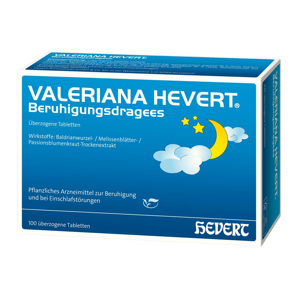 VALERIANA HEVERT Beruhigungsdragees 100 St Überzogene Tabletten