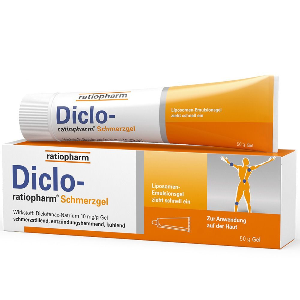 Diclo ratiopharm Schmerzgel - mit Diclofenac 50 g Gel