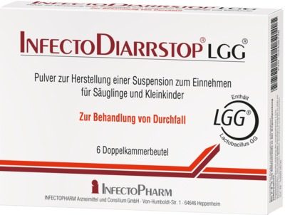 INFECTODIARRSTOP LGG Doppelkammerbeutel 6 St Pulver zur Herstellung einer Suspension zum Einnehmen