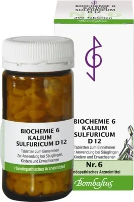 BIOCHEMIE 6 Kalium sulfuricum D 12 Tabletten 200 St Tabletten