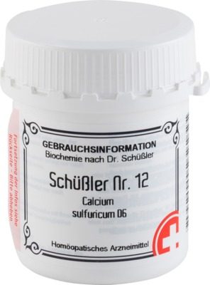 SCHÜSSLER Nr.12 Calcium sulfuricum D 6 Tabletten 400 St Tabletten