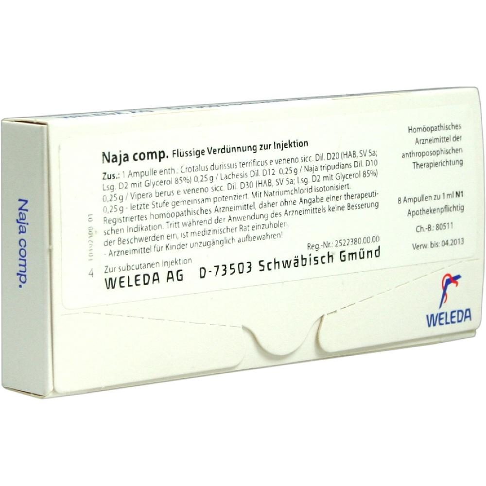 WELEDA NAJA COMP.Ampullen 8 St Ampullen