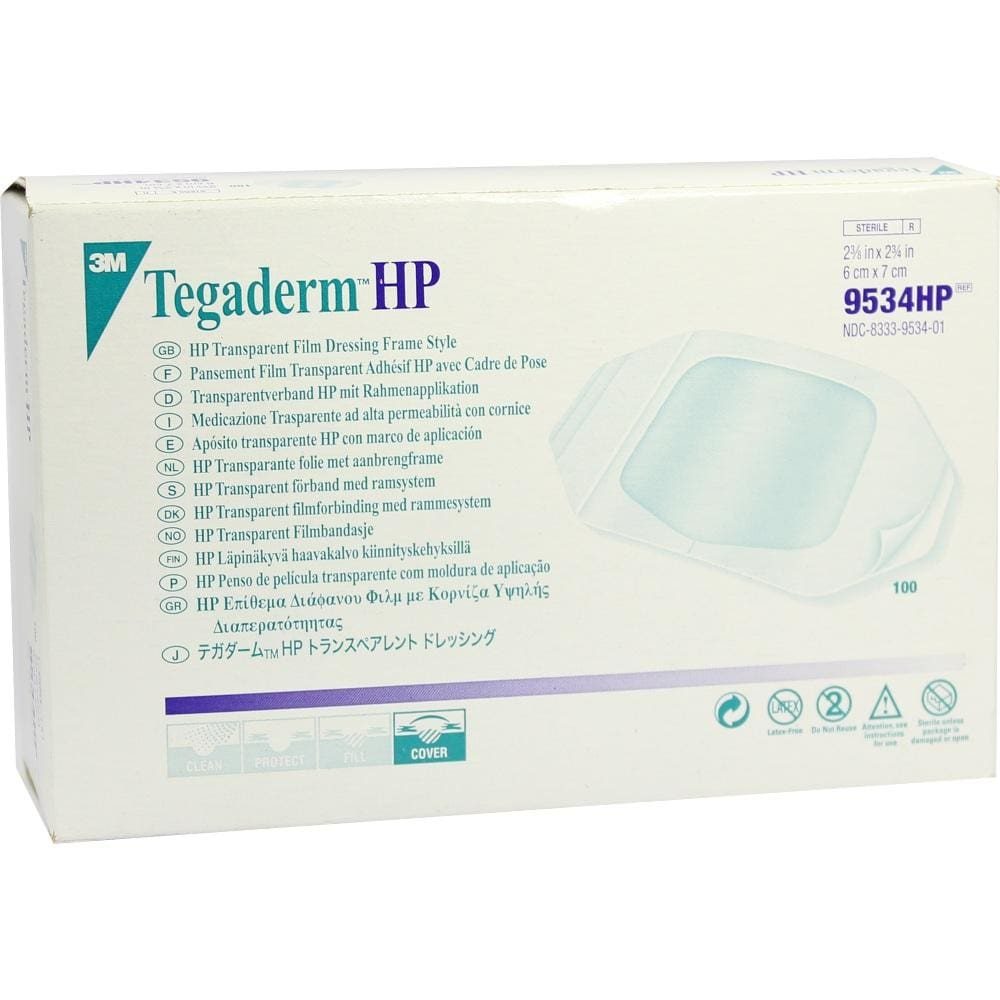 TEGADERM 3M Transpar.Verb.6x7 cm 9534HP 100 St Verband