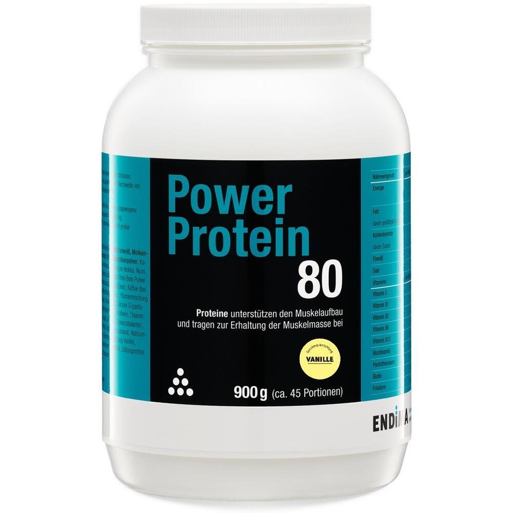 POWER PROTEIN 80 Vanille Pulver 900 g Pulver