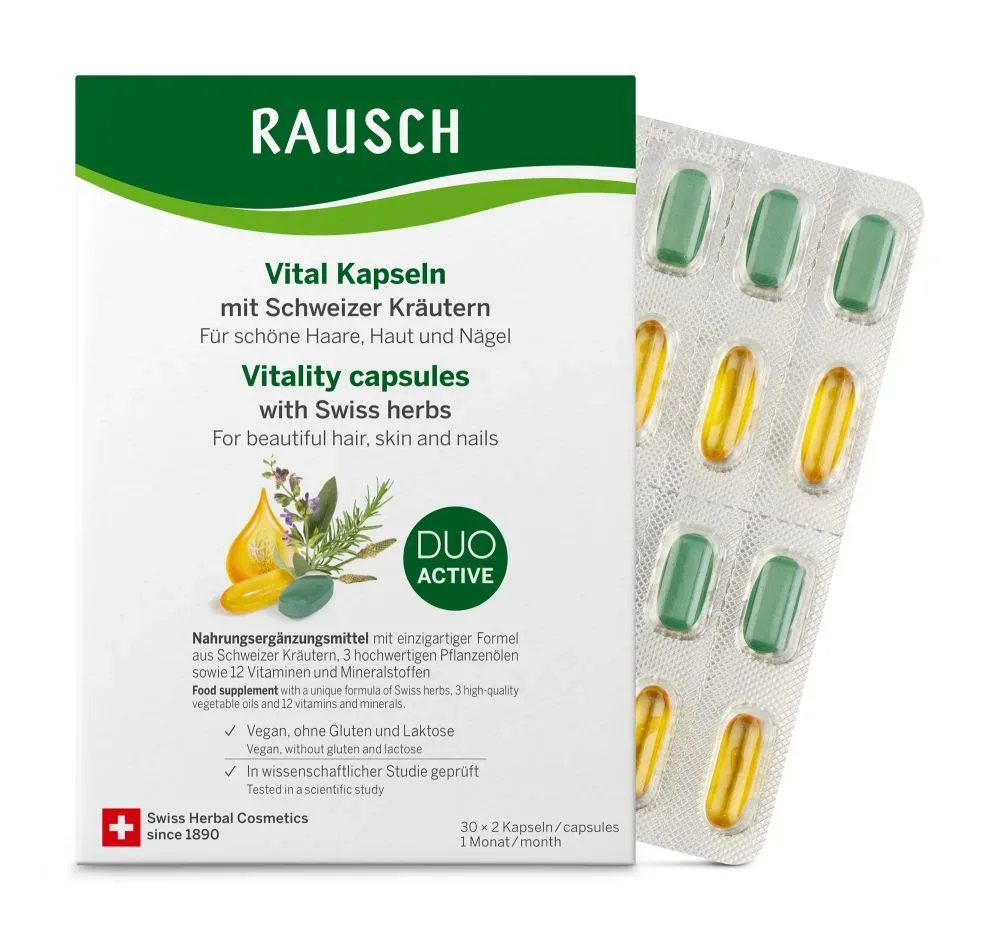 RAUSCH Vital Kapseln mit Schweizer Kräutern 30X2 St Kapseln