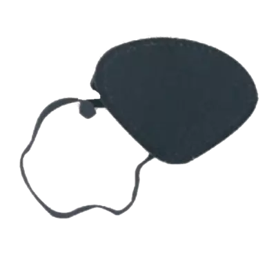 AUGENKLAPPE oval mit Gummiband 1 St