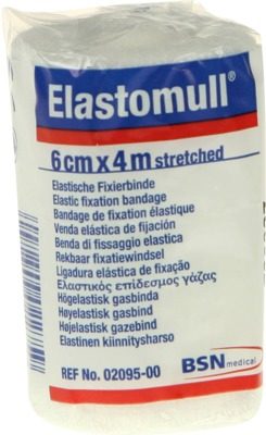 Elastomull 6cmx4m streched Elastische Fixierbinde 1 St Binden