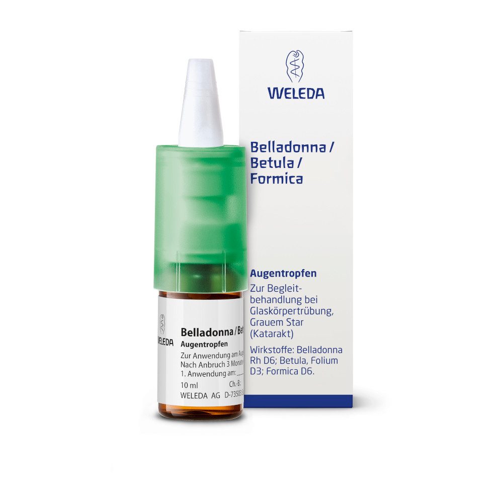 WELEDA BELLADONNA/BETULA/FORMICA Augentropfen 10 ml Augentropfen