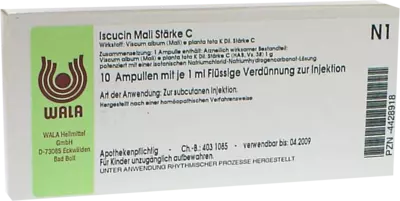 Iscucin Mali Stärke C Ampullen 10X1 ml Ampullen