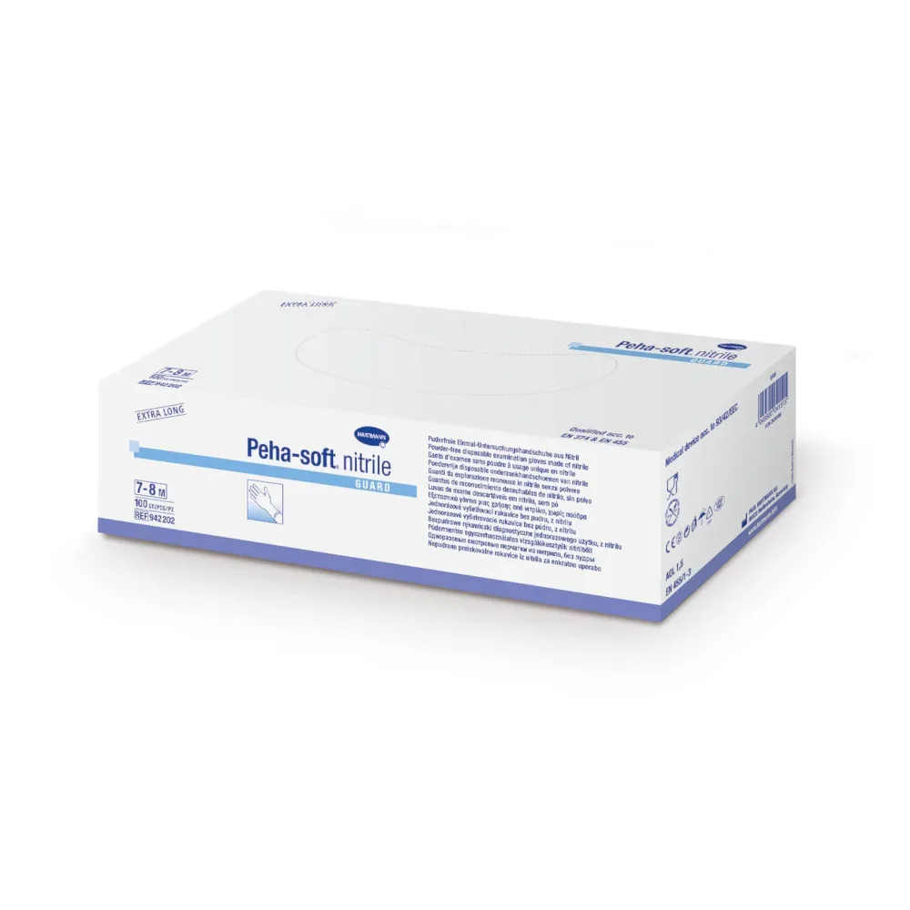 Peha-soft nitrile GUARD Untersuchungshandschuhe unsteril puderfrei XL 100 St Handschuhe