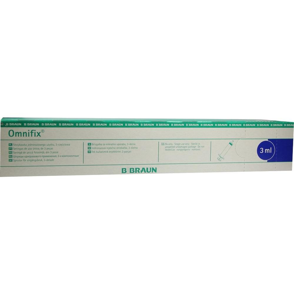 OMNIFIX Solo Spr.3 ml Luer Lock latexfrei 100X3 ml Spritzen