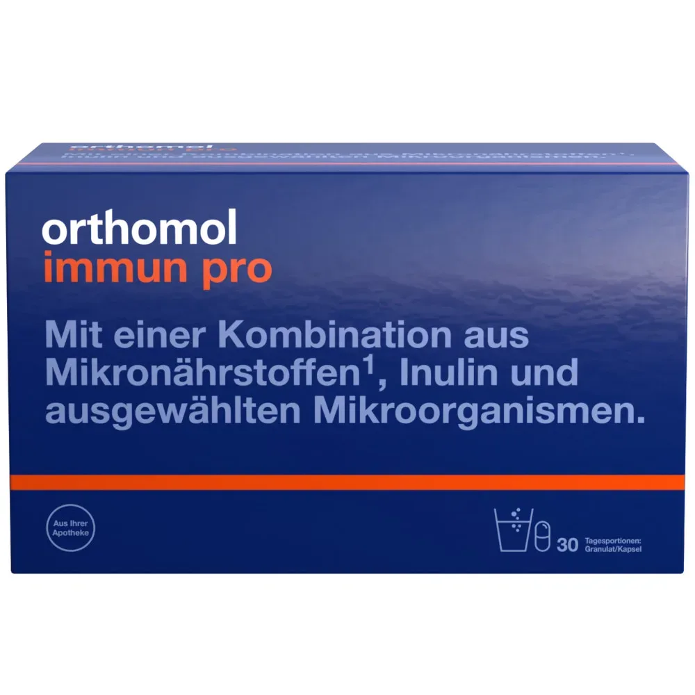 orthomol immun pro - Inulin, Mikronährstoffe und ausgewählte Mikroorganismen - Granulat/Kapseln