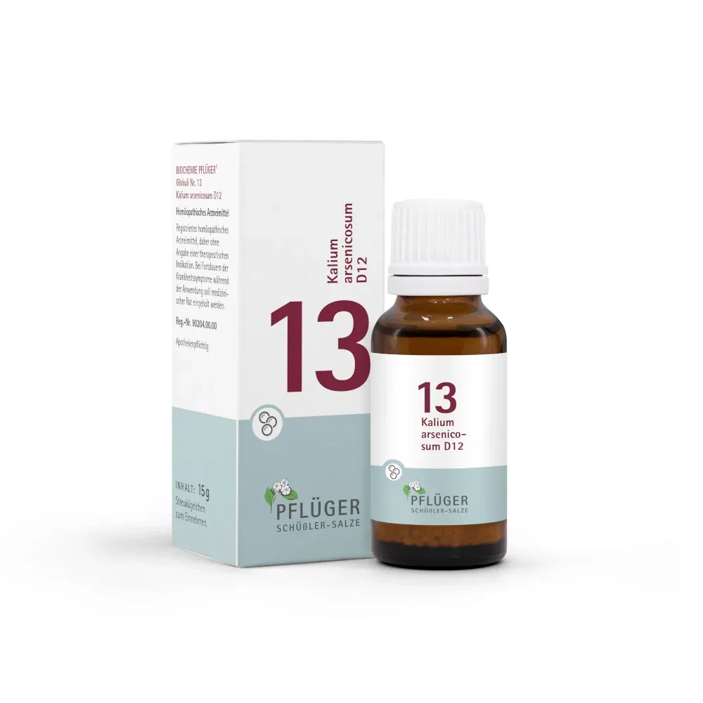 Schüßler-Salz Nr. 13 Kalium arsenicosum D12 15 g Globuli