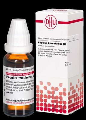 POPULUS TREMULOIDES D 2 Dilution 20 ml Dilution