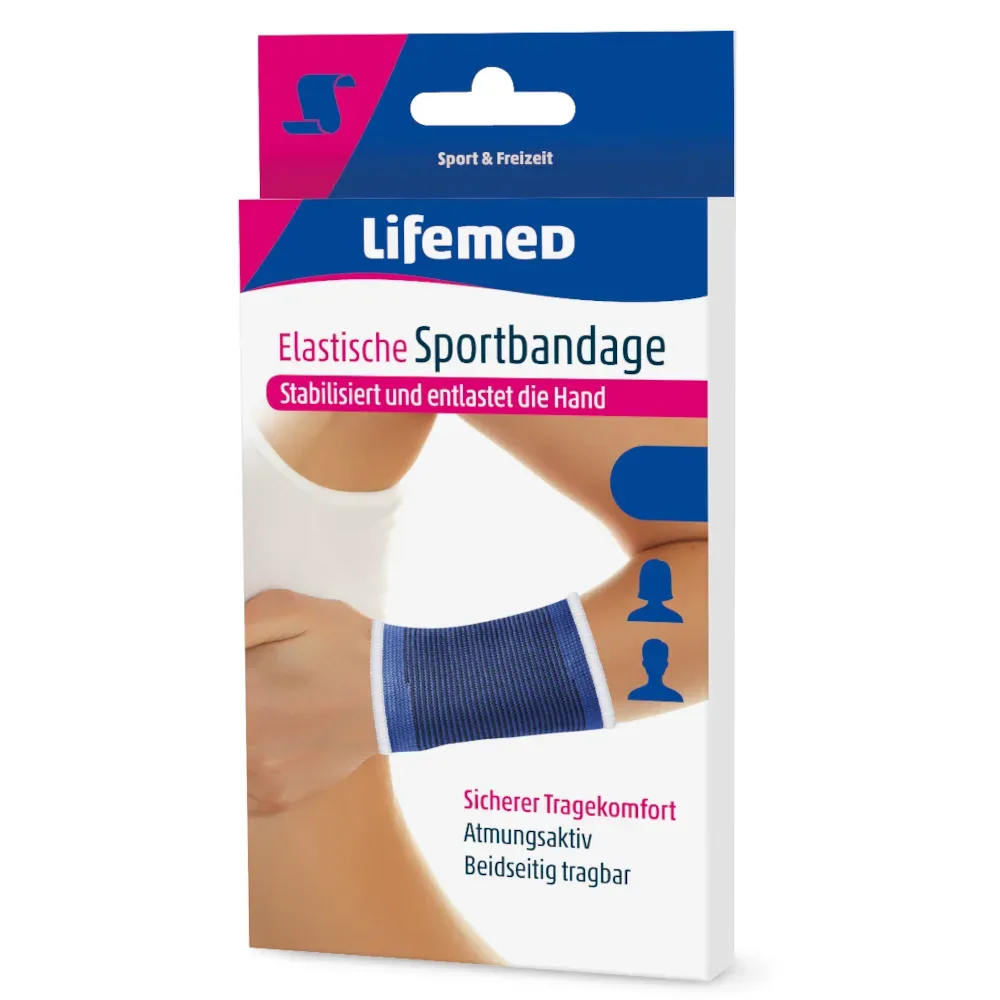 LifemeD Elastische Sportbandage Handstütze L 1 St Bandage